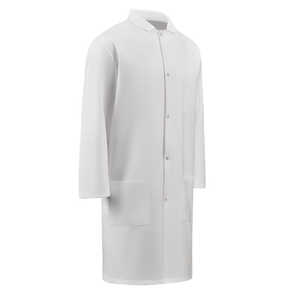 Polyester Butcher Coat with Pockets - Front